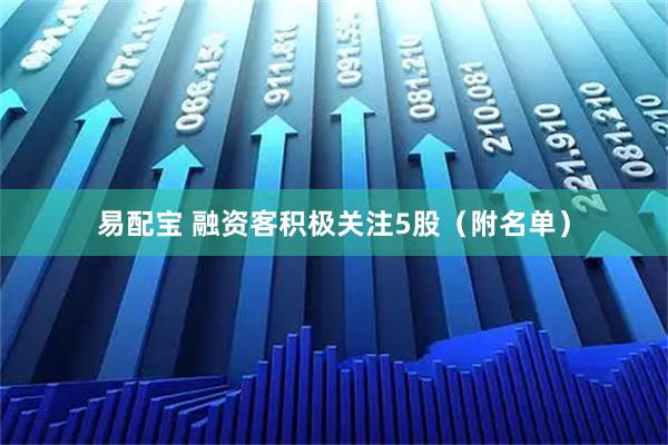 易配宝 融资客积极关注5股（附名单）